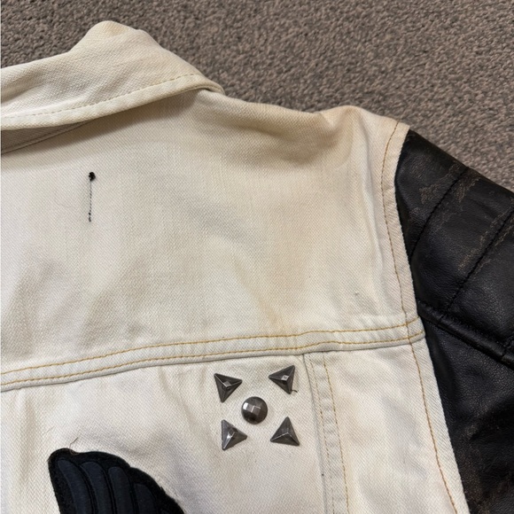 Harley-Davidson® Women's Leather Sleeve Denim Casual Moto Jacket size XL - Picture 10 of 11